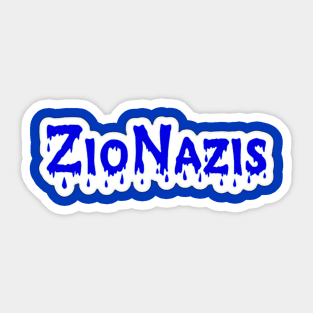 Zionazis - Sticker - Back Sticker